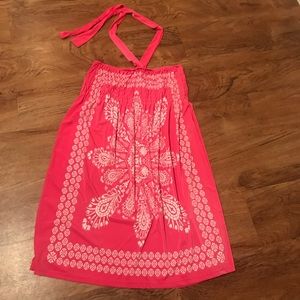 Pink strap dress